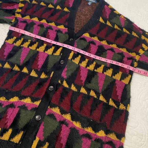 ModCloth Sweater Putting The Pieces Together Womens Size Small oversized chunky - Picture 7 of 8